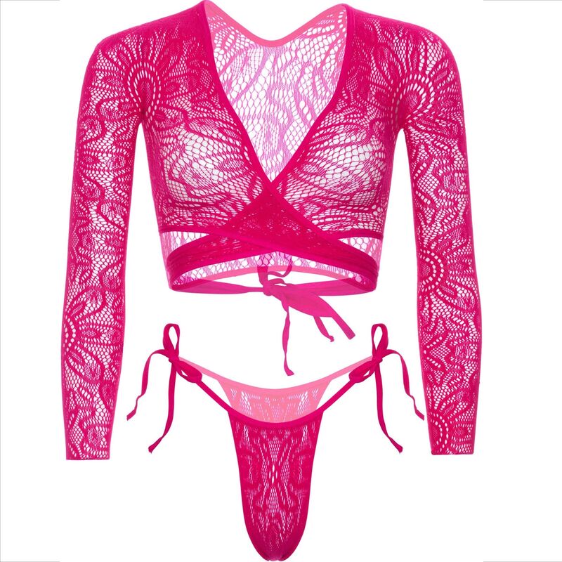 Leg Avenue Sets Leg Avenue - Top Crop Lace With Thong