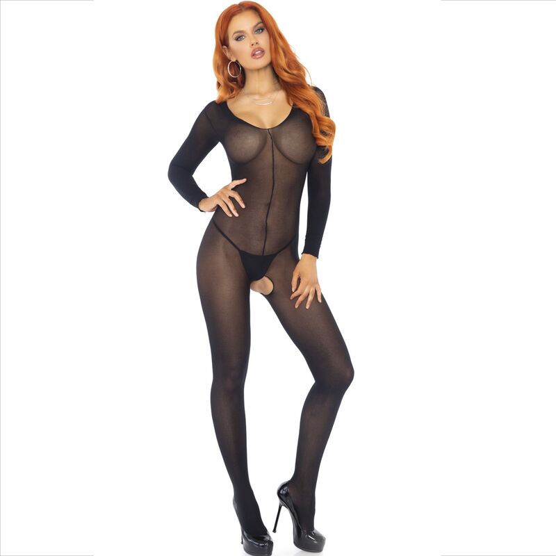 Leg Avenue Bodystockings Leg Avenue - Bodystocking Long Sleeve Black