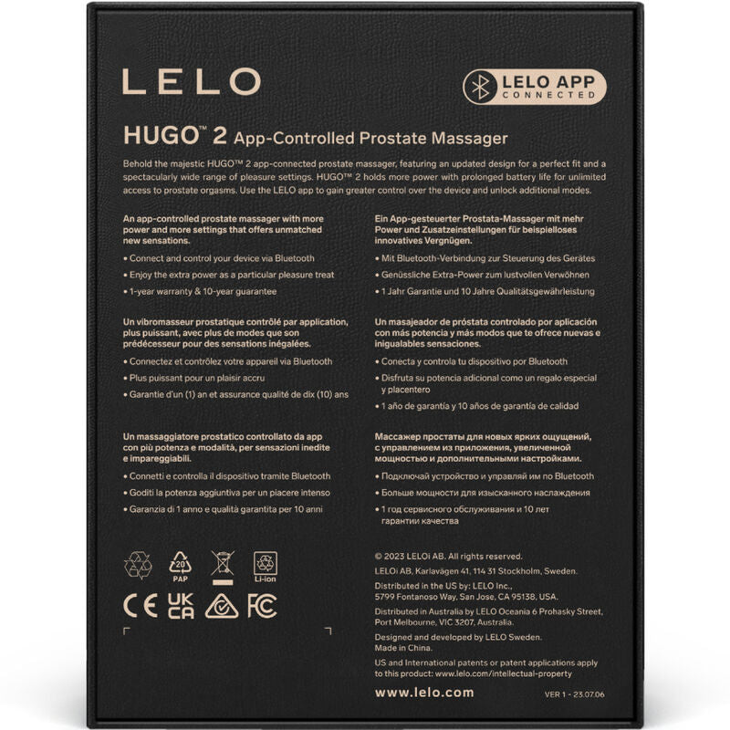 Lelo Hugo 2 Masajeador De Prostata Verde