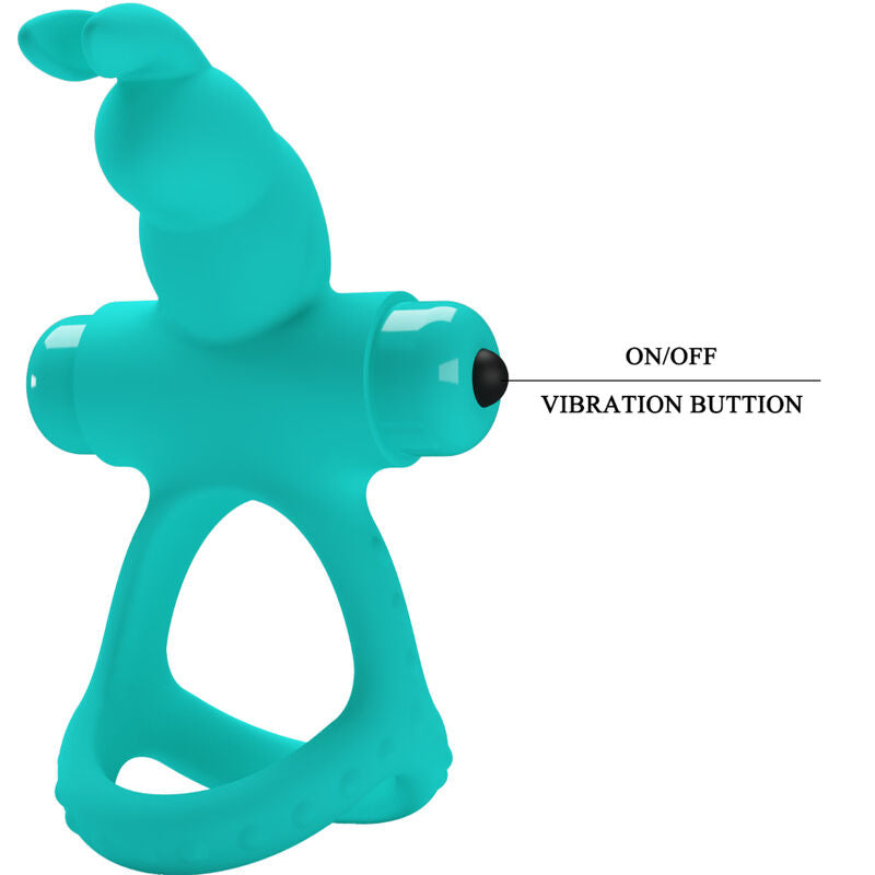 Pretty Love Male Pretty Love - Figgy Green Rabbit Vibrator Ring