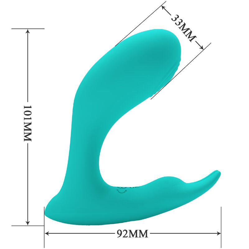 Pretty Love Bottom Pretty Love - Idabelle Vibration & Pulsation Remote Control Blue