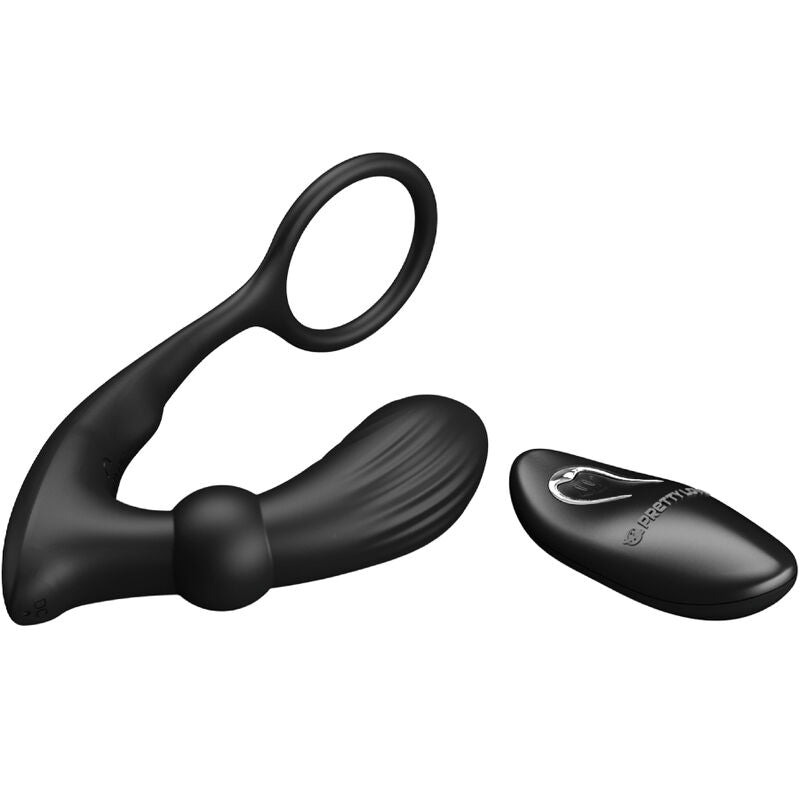 Pretty Love Bottom Pretty Love - Warren Black Anal Ring & Vibrator