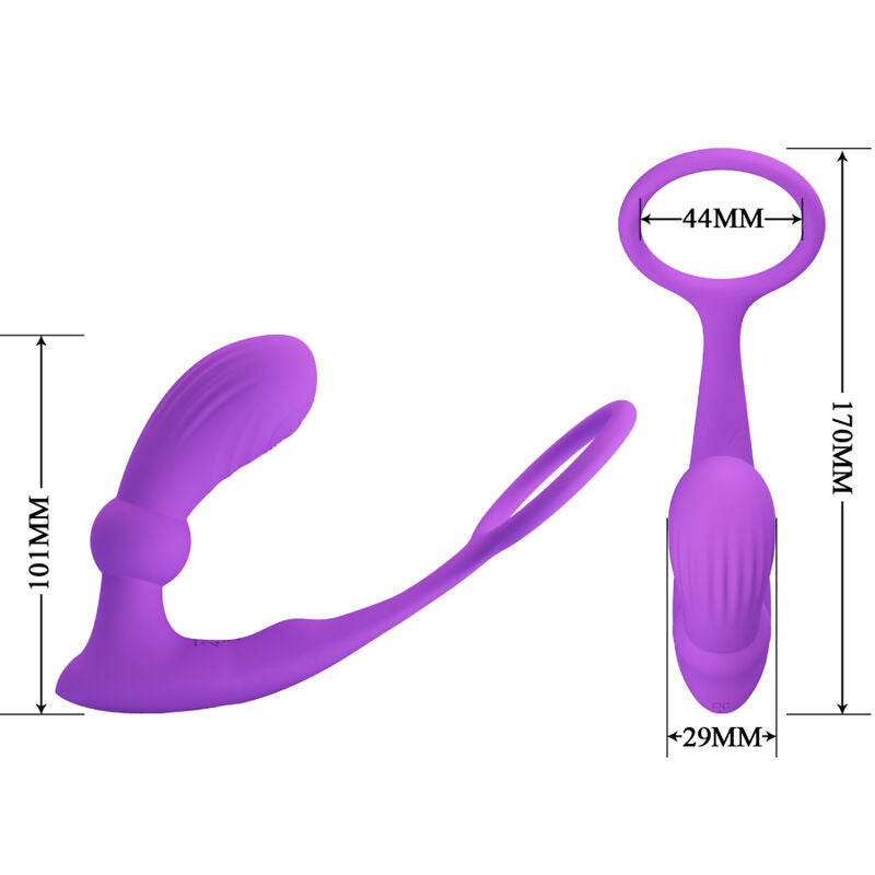 Pretty Love Bottom Pretty Love - Warren Violet Anal Ring & Vibrator