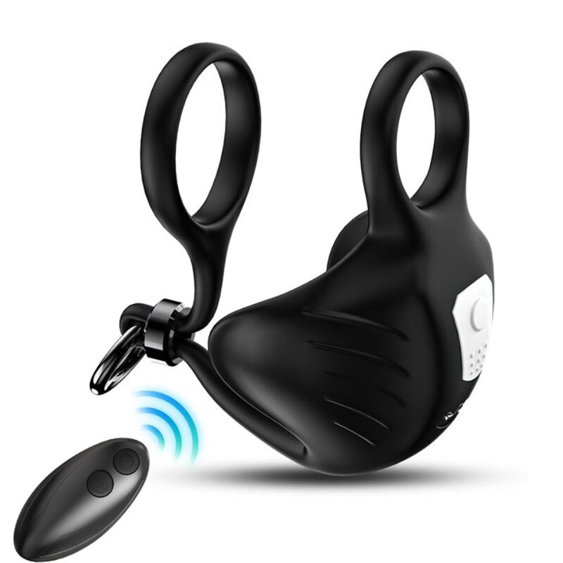 Armony For Him Armony - Manta Scrotum Vibrator Ring Remote Control Black
