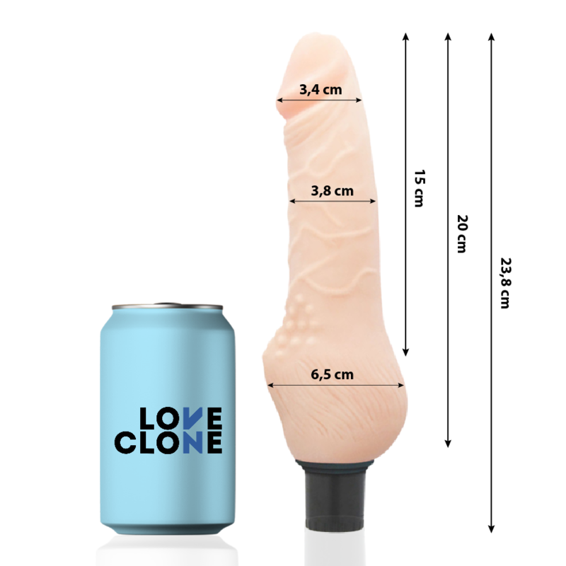 Loveclone Daven Self Lubrication Realistic 23.8 Cm -O- 3.8 Cm