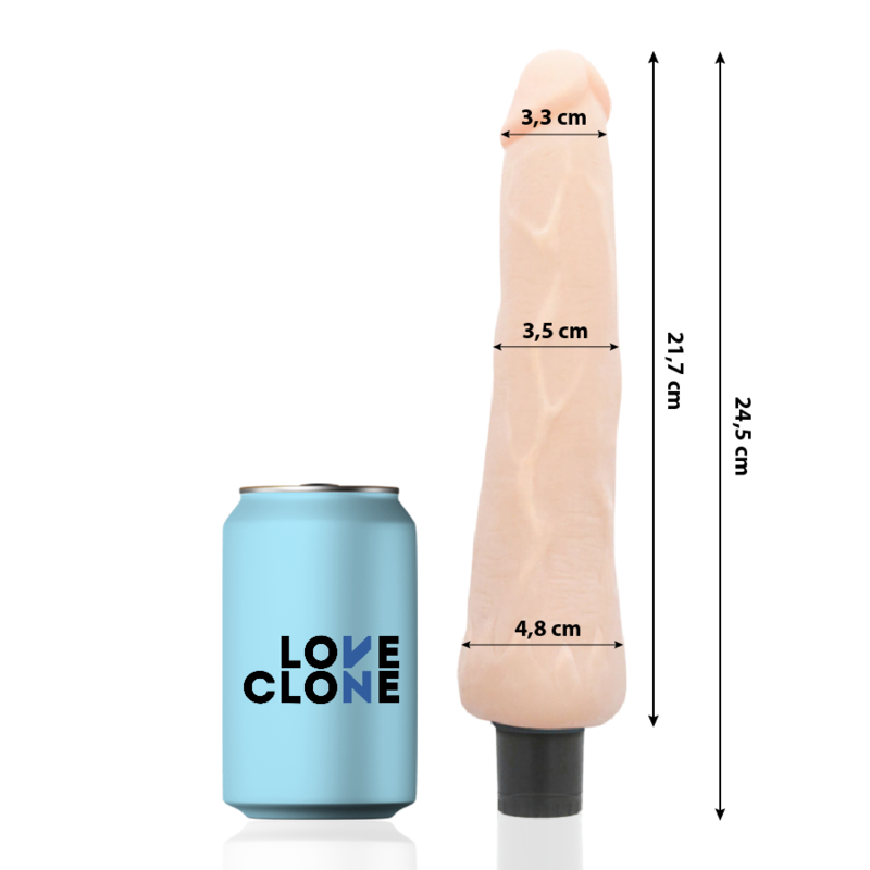 Loveclone Ragnar Self Lubrication Vibrator 24.5 Cm -O- 3.5 Cm