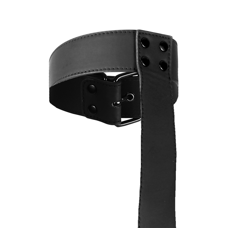 Fetish Submissive Bondage Collar & Wrist Cuffs Body Restraint Set