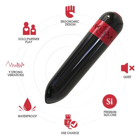 Armony Stimulators Armony - Rocket Vibrator Bullet Remote Control Black