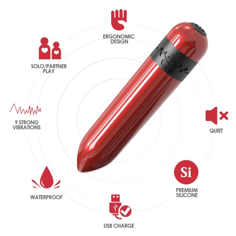Armony Stimulators Armony - Rocket Vibrator Bullet Remote Control Fuchsia