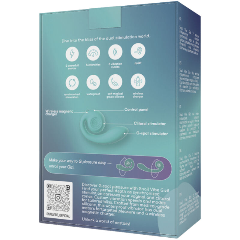 Snail Vibe Gizi Estimulador Dual Rosa