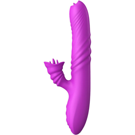 Armony Vibrators Armony - Angelia Multifunction Vibrator Double Tongue Violet Heat Effect