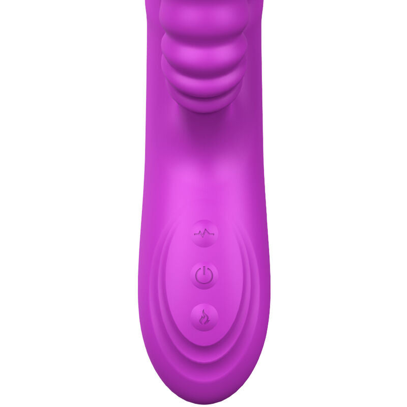 Armony Vibrators Armony - Angelia Multifunction Vibrator Double Tongue Violet Heat Effect
