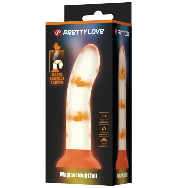 Pretty Love Flirtation Pretty Love - Magical Nightfall Dildo Without Vibration Luminous Orange