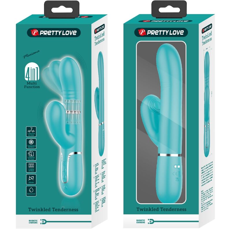 Pretty Love Flirtation Pretty Love - Multifunction G-Spot Vibrator Aqua Green