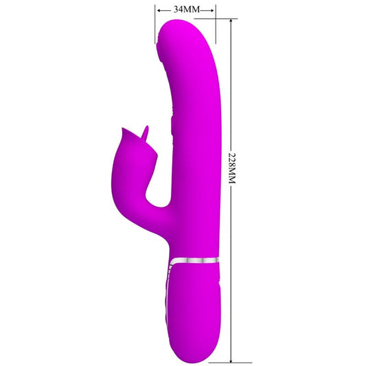 Pretty Love Flirtation Pretty Love - Rabbit Vibrator With Licking Fuchsia