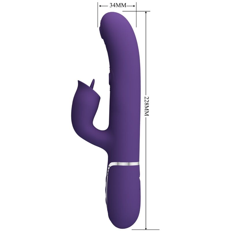 Pretty Love Flirtation Pretty Love - Rabbit Vibrator With Licking Purple