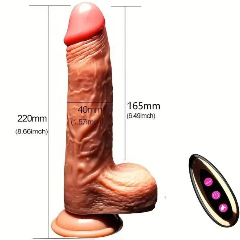 Armony Vibrators Armony - Realistic Dildo Vibrator & Thrusting Remote Control 22.5 Cm