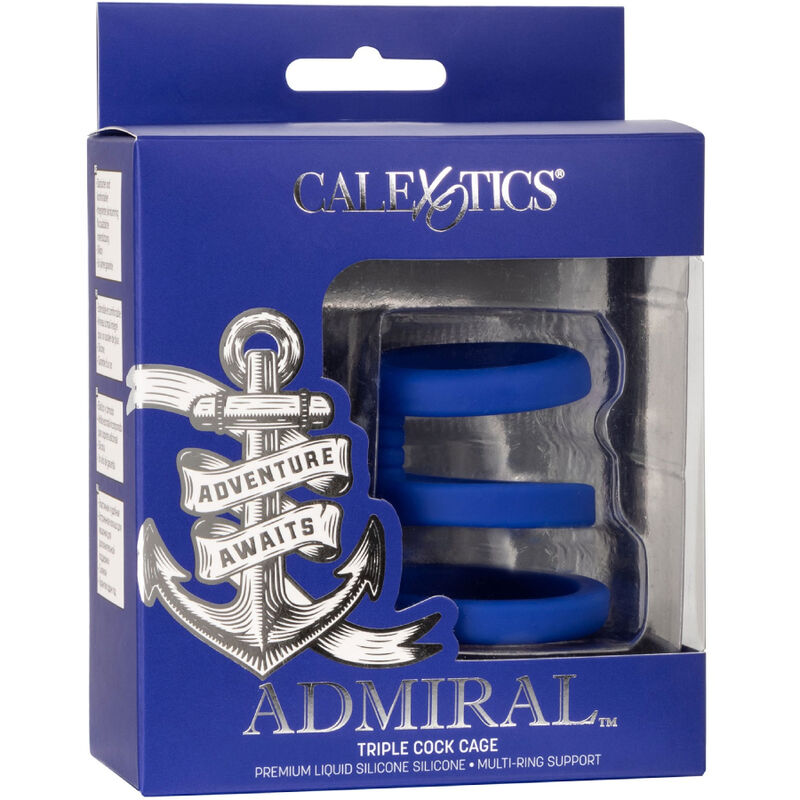 Calexotics Admiral Triple Cock Cage Blue