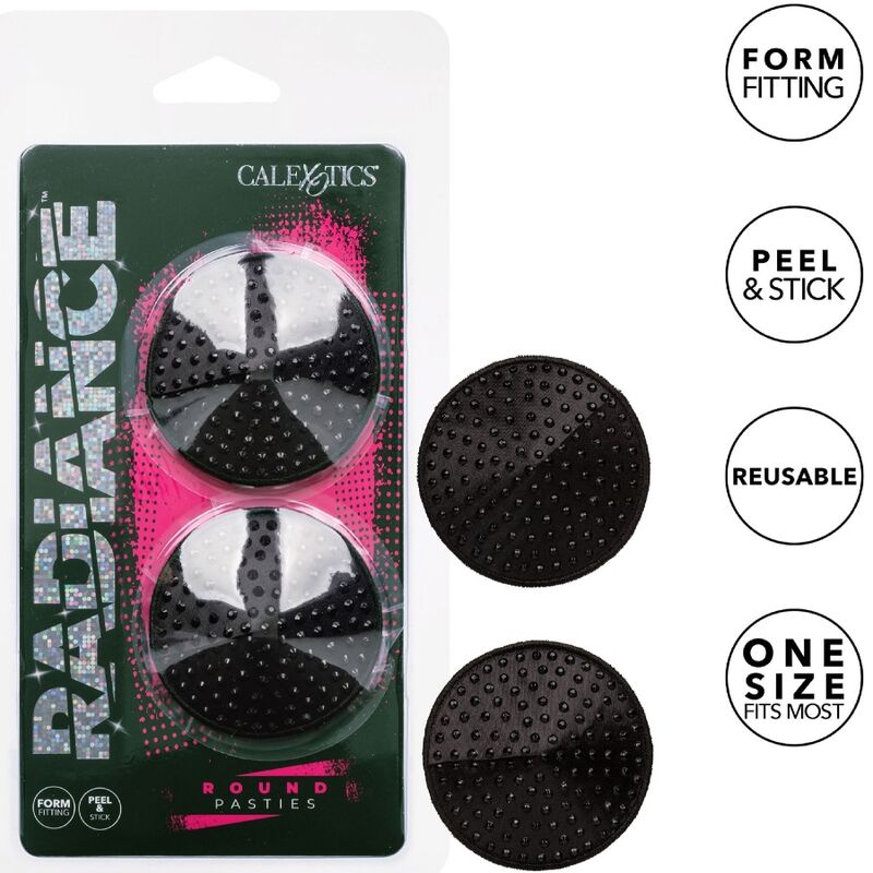 Calexotics Radiance Round Shape Jewel Nipple Covers