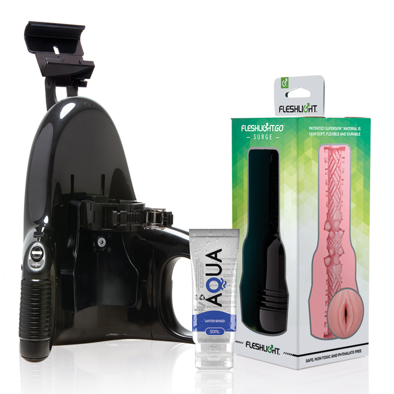 Fleshlight Origin Fleshlight - Go Pink Lady Surge Vagina + Universal Launch + Aqua Quality Lubricant 50 Ml