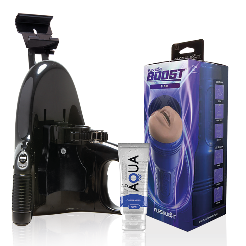 Fleshlight Boost Fleshlight - Blow Lm Flesh Rp + Universal Launch + Aqua Quality Lubricant 50 Ml