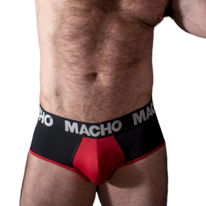 Macho Underwear Macho - Ms26N Slip Negro/Rojo S