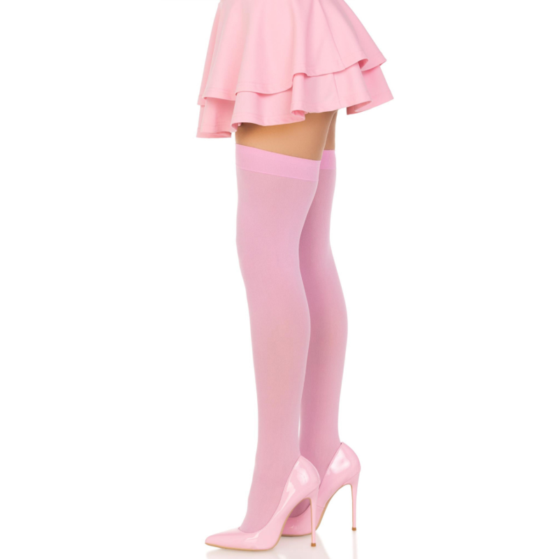 Leg Avenue Hosiery Leg Avenue - Nylon Thigh Highs Pink