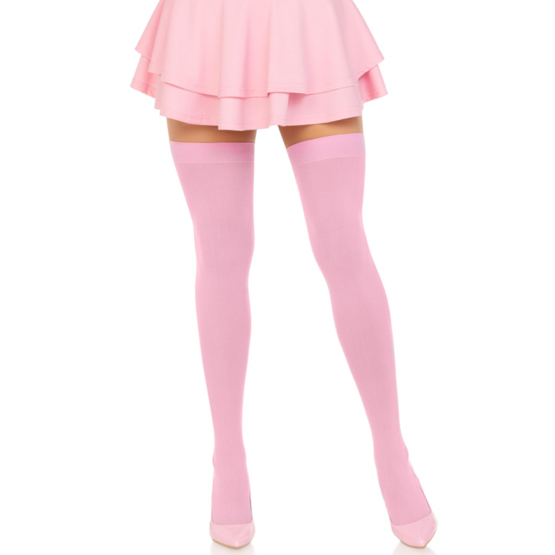 Leg Avenue Hosiery Leg Avenue - Nylon Thigh Highs Pink