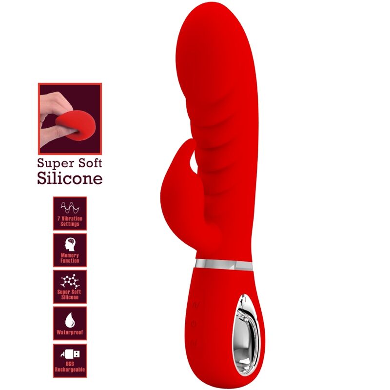 Pretty Love Flirtation Pretty Love - Prescott Multifunction G-Spot Vibrator Red