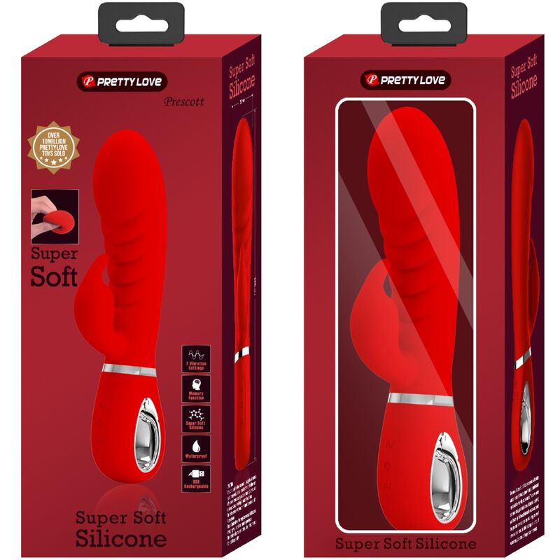 Pretty Love Flirtation Pretty Love - Prescott Multifunction G-Spot Vibrator Red