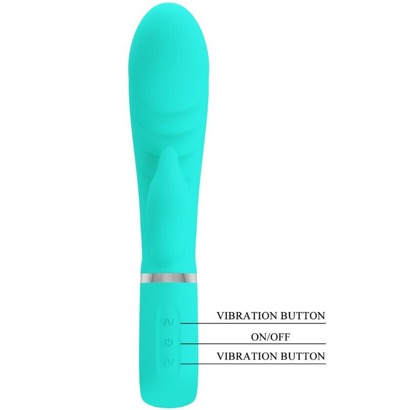 Pretty Love Flirtation Pretty Love - Prescott Multifunction G-Spot Vibrator Aqua Green