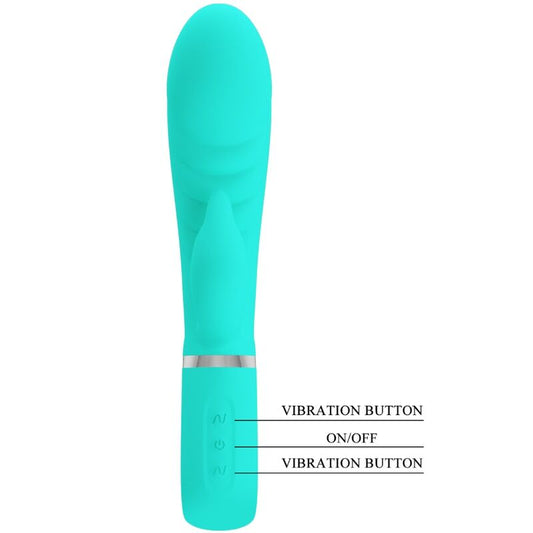 Pretty Love Flirtation Pretty Love - Prescott Multifunction G-Spot Vibrator Aqua Green