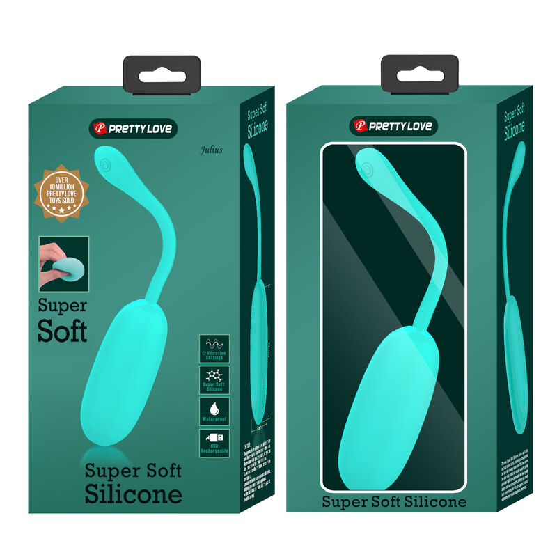 Pretty Love Smart Pretty Love - Julius Waterproof-Rechargeable Vibrating Egg Aqua Green