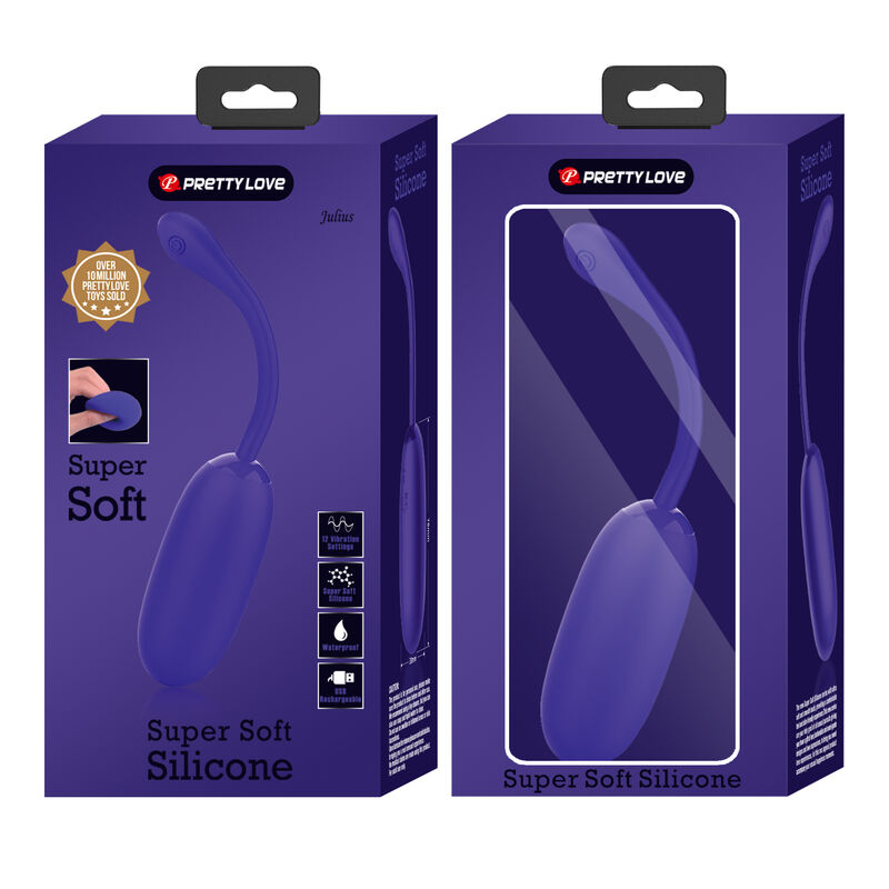 Pretty Love Smart Pretty Love - Julius Waterproof-Rechargeable Vibrating Egg Purple
