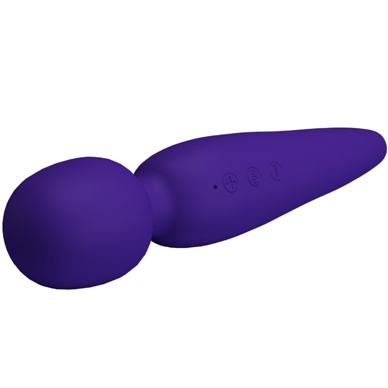 Pretty Love Meredith Super Soft Silicone Massage Wand Purple