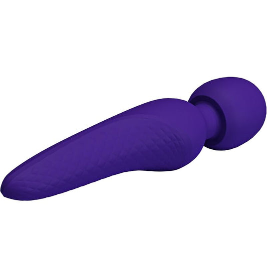 Pretty Love Meredith Super Soft Silicone Massage Wand Purple