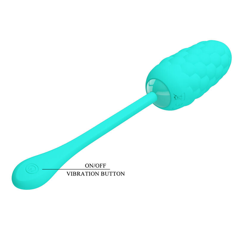 Pretty Love Smart Pretty Love - Vibrating Egg With Aqua Green Rechargeable Marine Texture