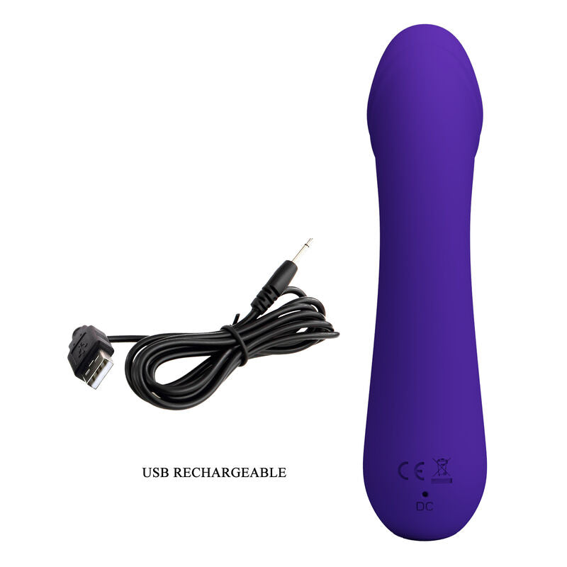 Pretty Love Cetus Super Soft Silicone G-Spot Vibrator Purple