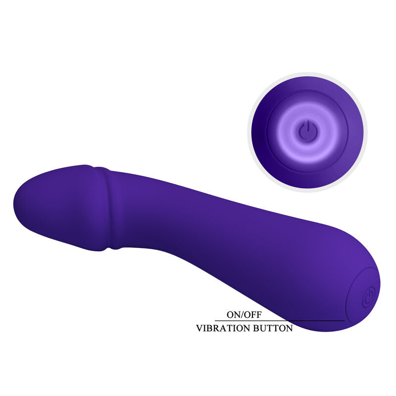 Pretty Love Cetus Super Soft Silicone G-Spot Vibrator Purple