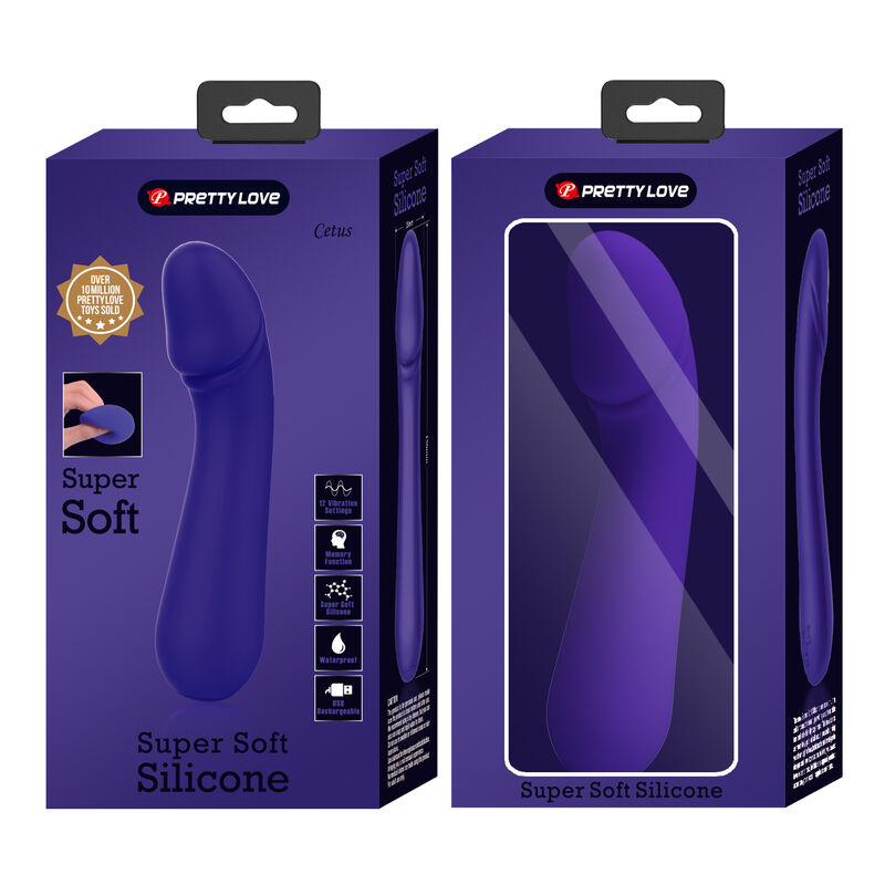 Pretty Love Cetus Super Soft Silicone G-Spot Vibrator Purple