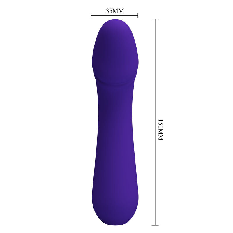 Pretty Love Cetus Super Soft Silicone G-Spot Vibrator Purple