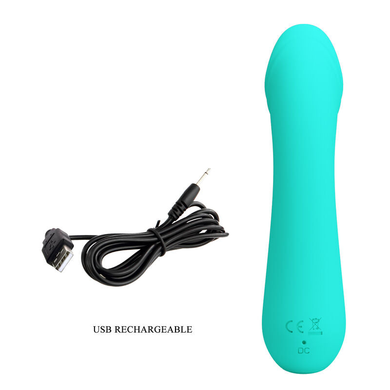 Pretty Love Smart Pretty Love - Cetus Rechargeable Vibrator Aqua Green