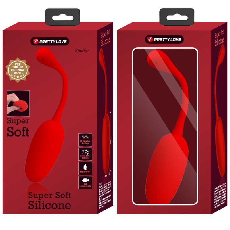 Pretty Love Flirtation Pretty Love - Knucker Red Rechargeable Vibrating Egg