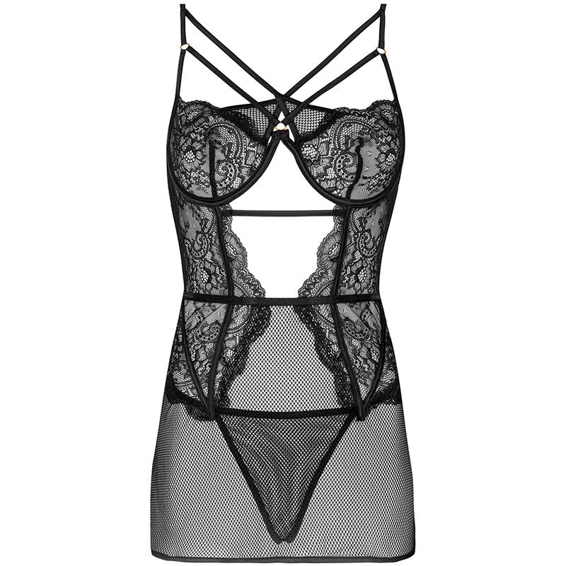 Livco Corsetti Sets Livco Corsetti Fashion - Baririn Lc 90633 Falda + Panty Negro
