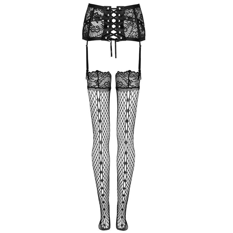 Livco Corsetti Sets Livco Corsetti Fashion - Jelly Lc 90673 Liguero + Medias Negro