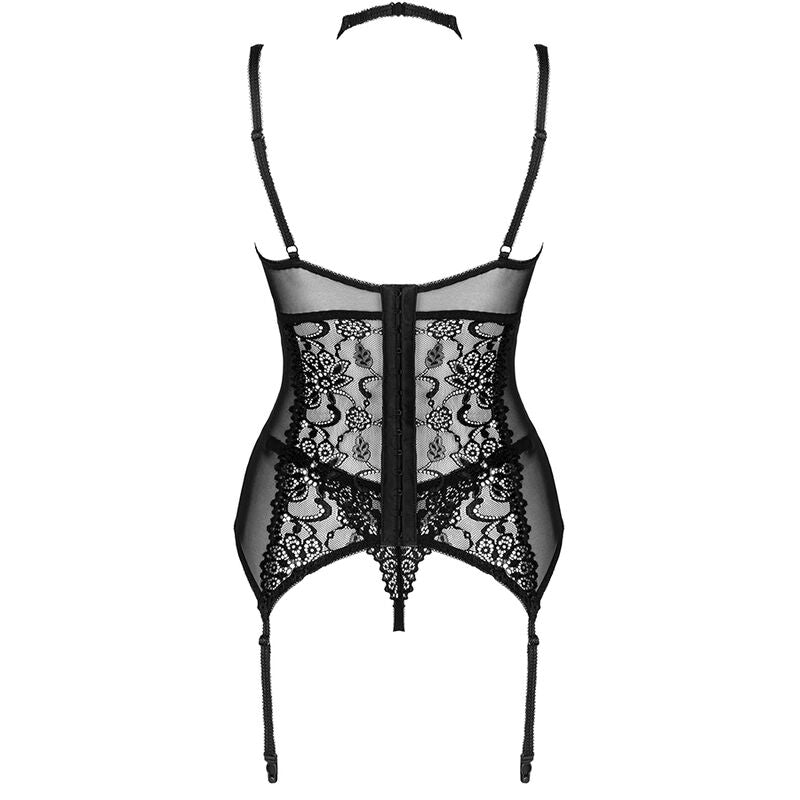 Livco Corsetti Sets Livco Corsetti Fashion - Giellandra For The Senses Collection Corset + Panty Negro