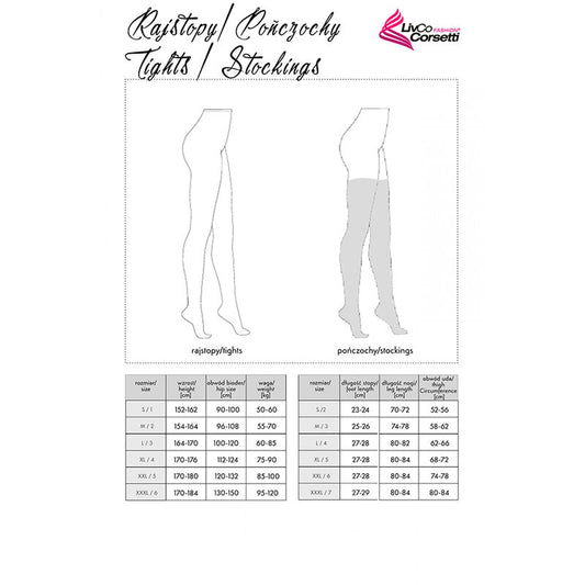 Livco Corsetti Stockings Livco Corsetti Fashion - Lamean Lc Xg044 Stockings Black One Size