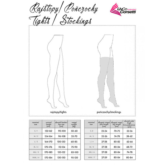 Livco Corsetti Stockings Livco Corsetti Fashion - Morjama Lc Xg019 Stockings Black One Size