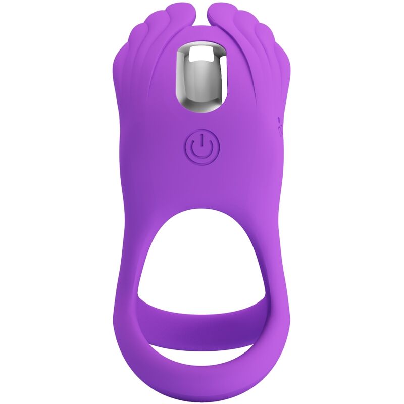 Pretty Love Male Pretty Love - Silas Vibrant Penis Ring 7 Vibrations Purple Silicone