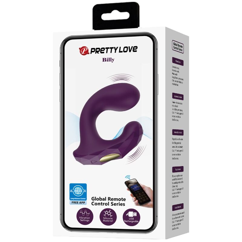 Pretty Love Billy Vibration Remote Control Purple Free App